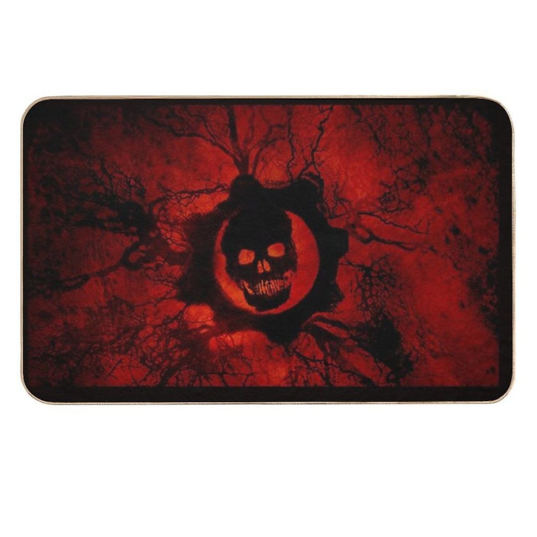 Video Games Skull  Non-Slip Bath Mat