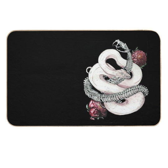 A Snake. Inside Out  Fade-Resistant Bath Mat