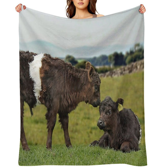 Belted Galloway Lightweight Throw Blanket
