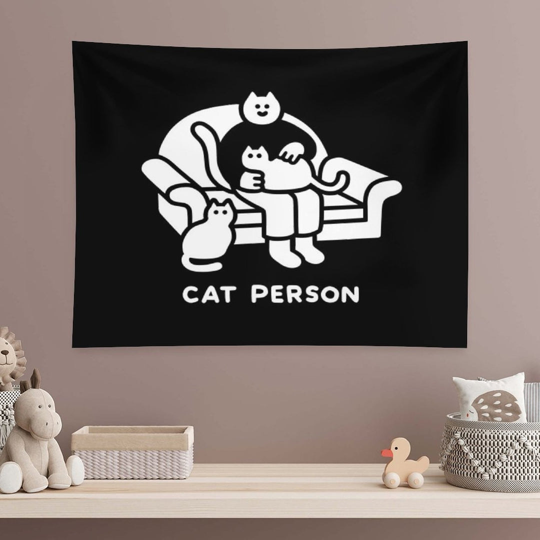 Cat Person Tapestry