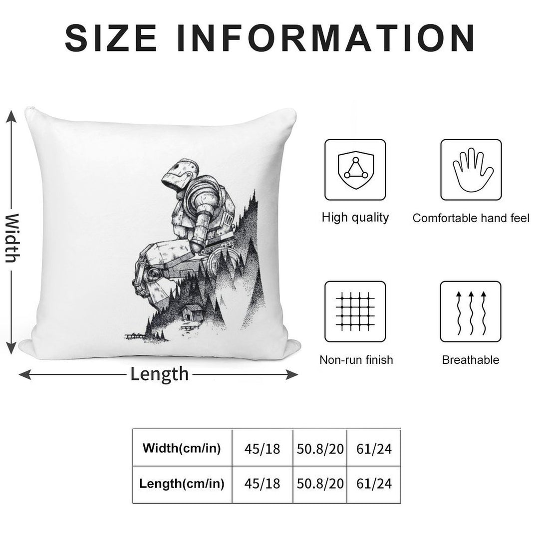 Iron Giant Soft Multiple Sizes Throw Pillow