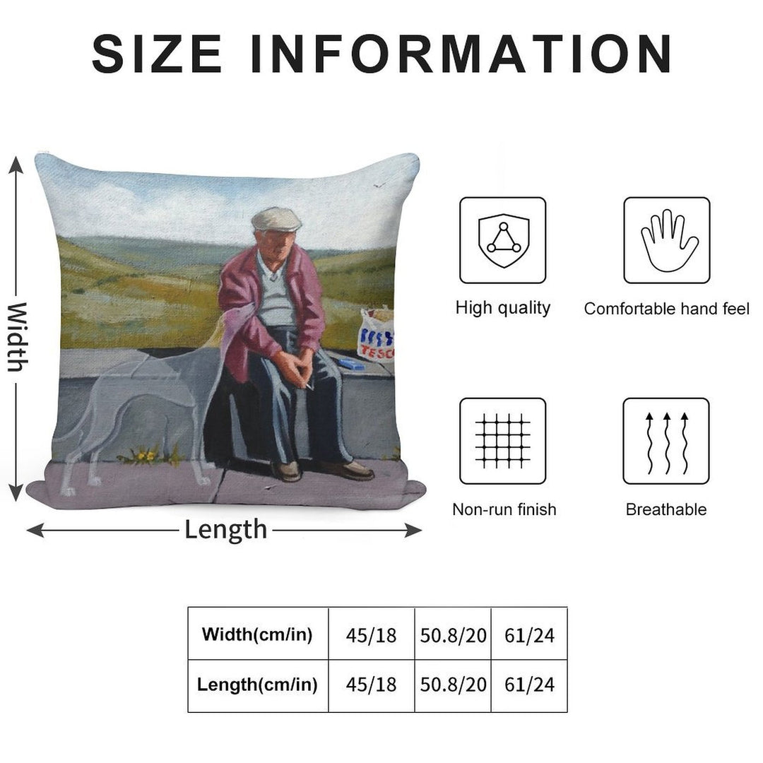 I Wonder If The Ol' Girl Misses Me As Much.. Soft Reinforced Edging Throw Pillow