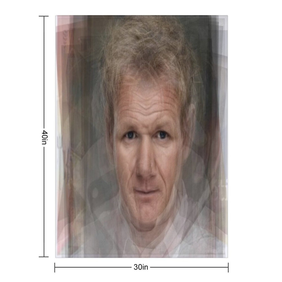 Gordon Ramsay Portrait Quick-dry Throw Blanket