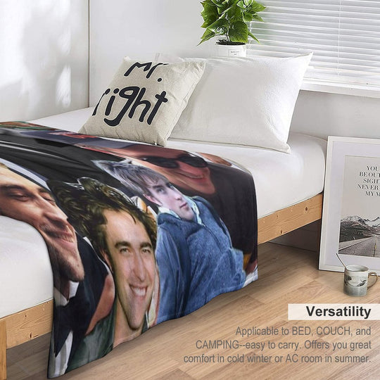 HIGH QUALITY Robert Pattinson Photo Collage Comfort Throw Blanket