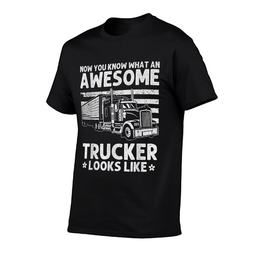 Best Truck Driver Art for Men Dad Women Trucking CDL Trucker  Affordable Price T-Shirt