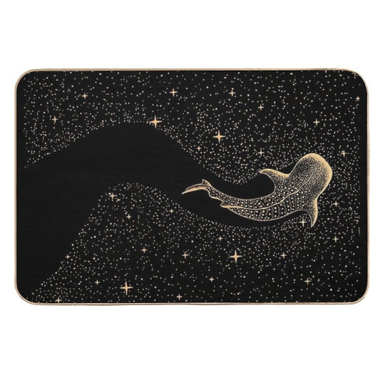 Star Eater Dark GOLD Version  Stain-Proof Bath Mat