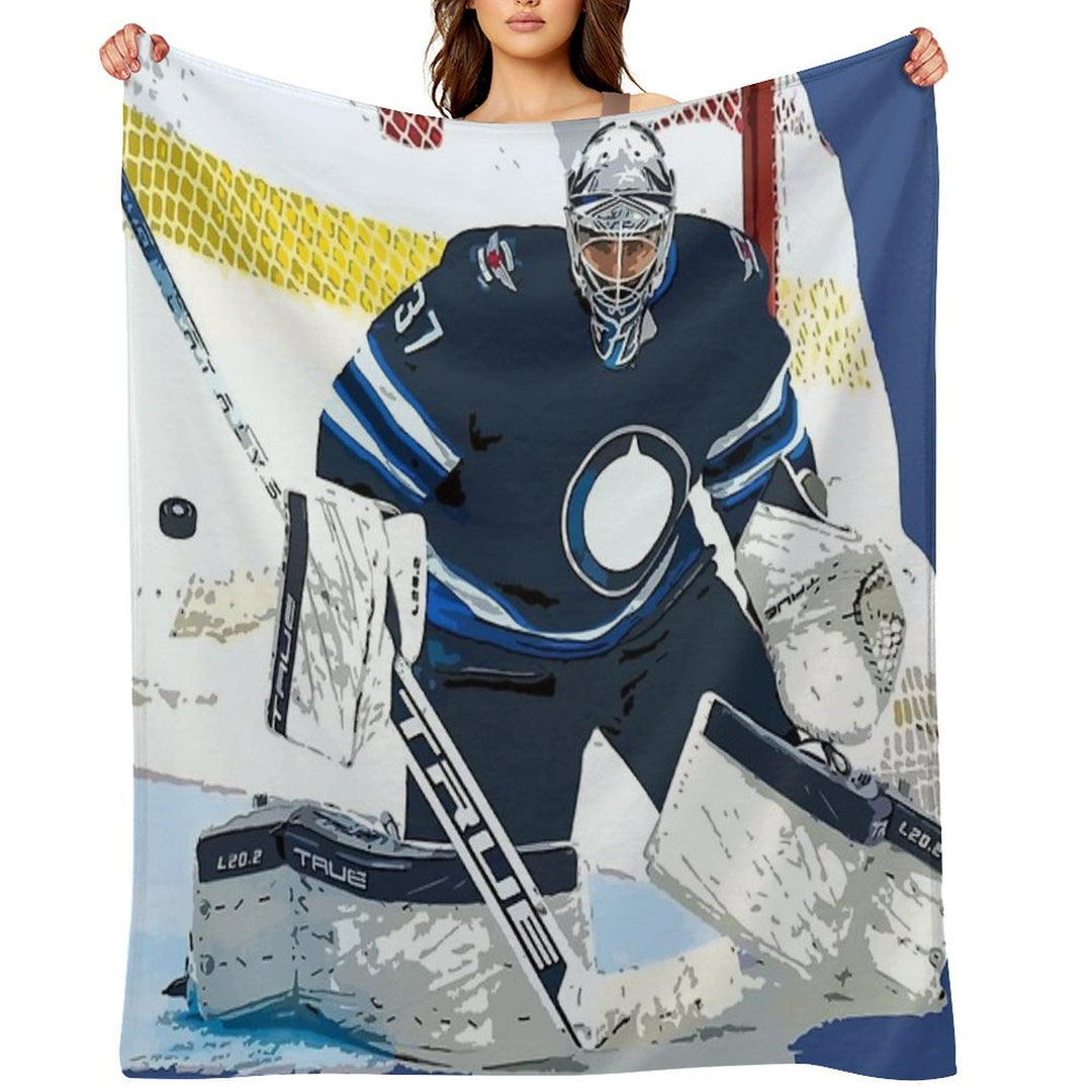 Connor Hellebuyck Anti-pilling Throw Blanket
