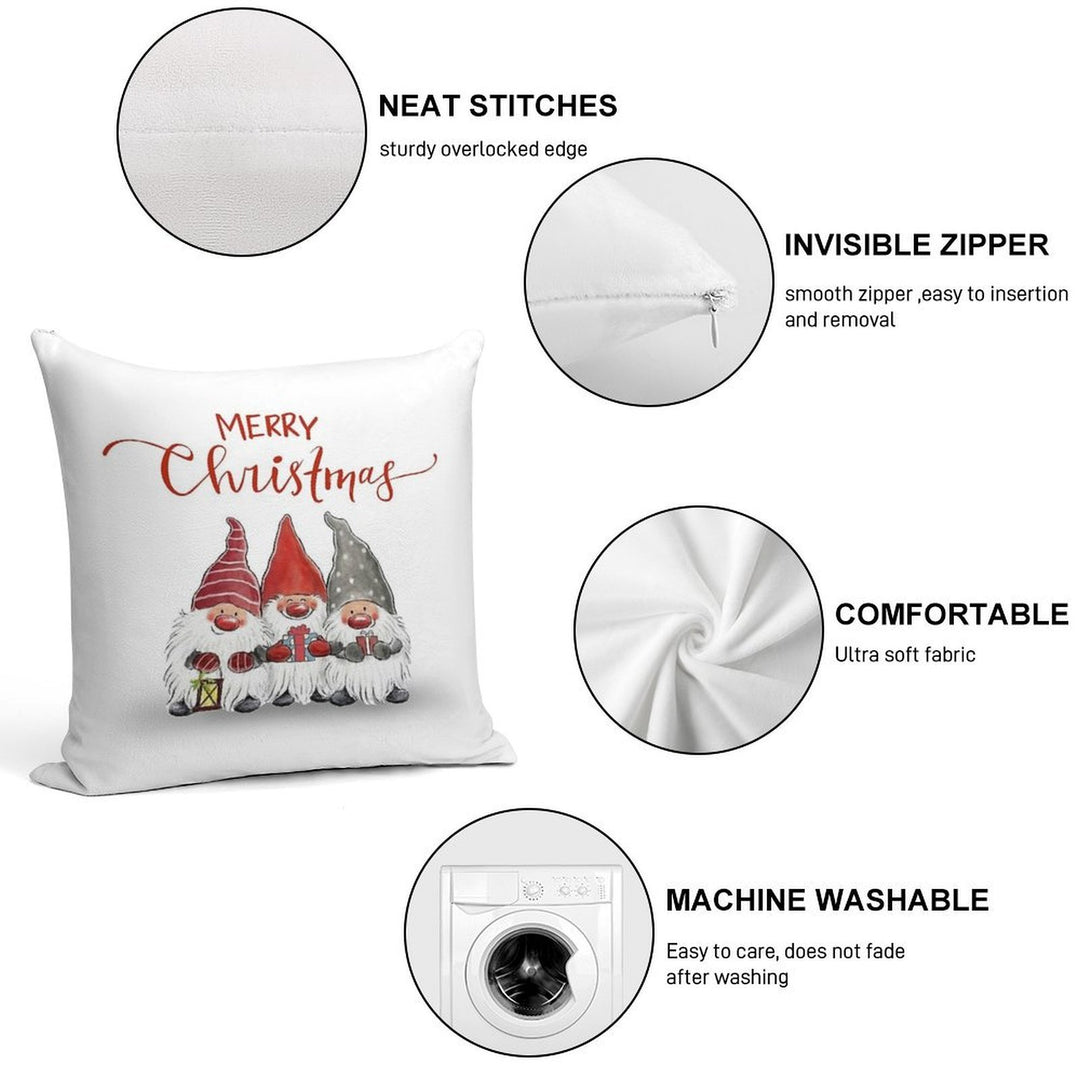 Merry Christmas Soft Easy Maintenance Throw Pillow