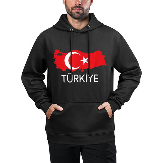 Turkey Design, Turkish, Turkey Map Harita, Türkiye Durable Construction Hoodie