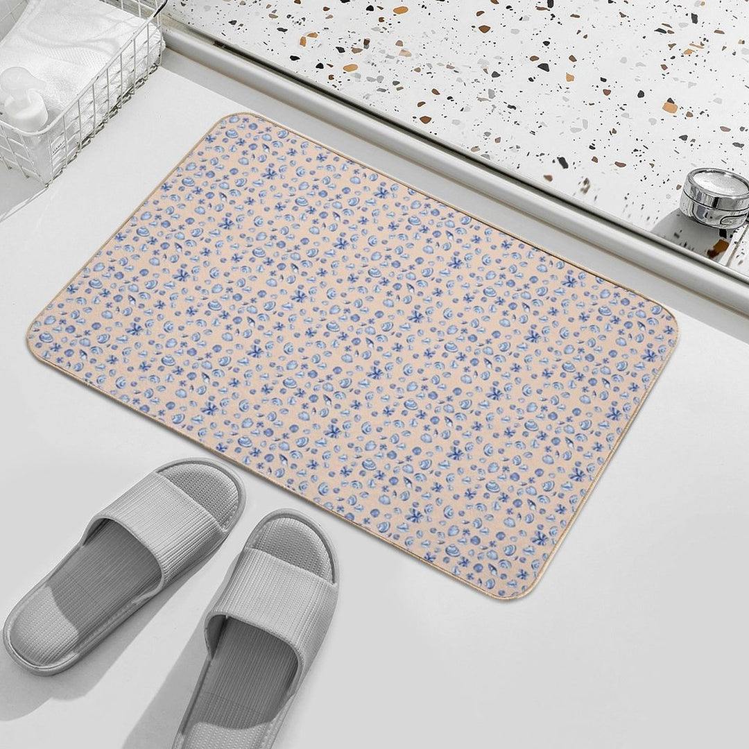 Seashell Pattern  Slip-Resistant Bath Mat