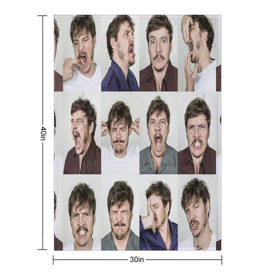 Pedro Pascal Eco-conscious Throw Blanket