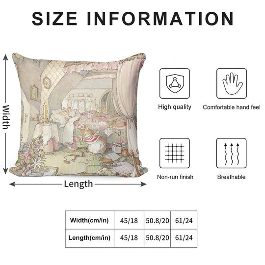 Wilfred's Birthday Morning Soft Short Plush Fabric Throw Pillow