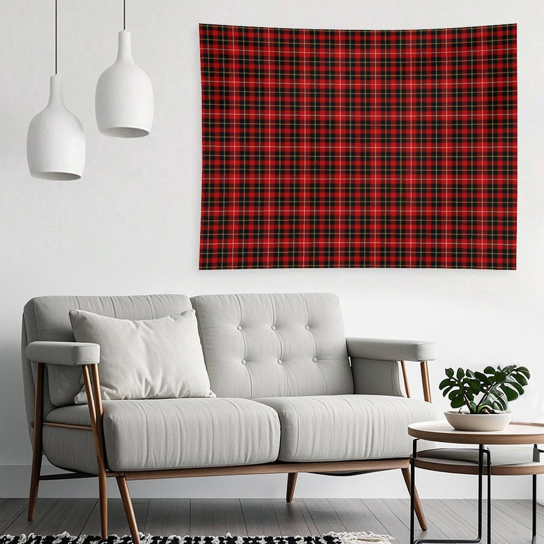 O'Connell Tartan Red And Black Irish Plaid Tapestry