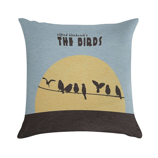 The Birds Soft Decorative Cover Throw Pillow