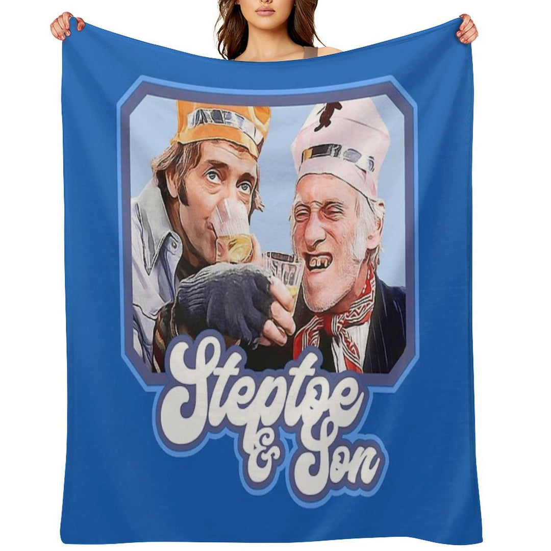 Steptoe And Son Vintage 70s British Television Sitcom Quick-dry Throw Blanket