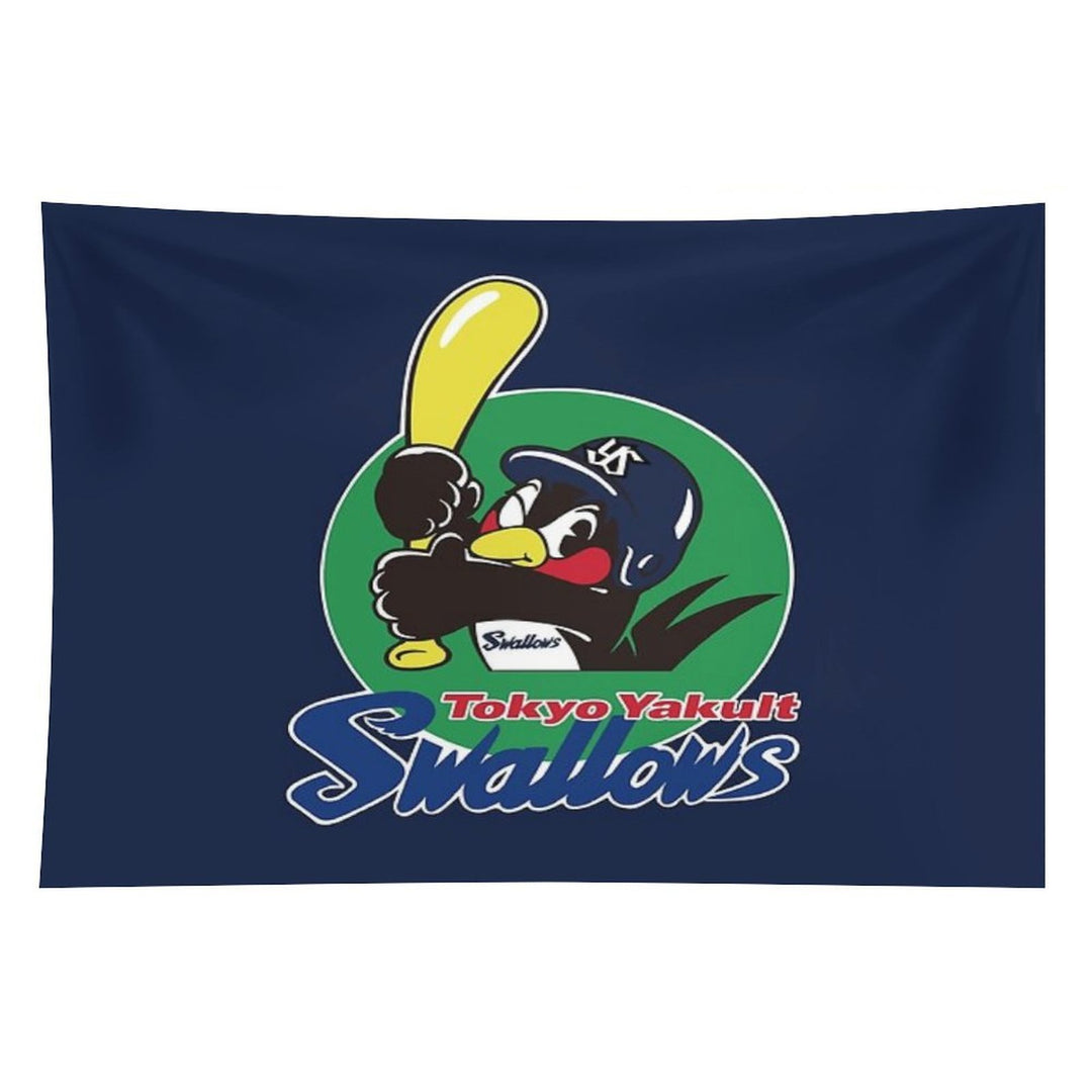 Tokyo Yakult Swallows Logo Tapestry
