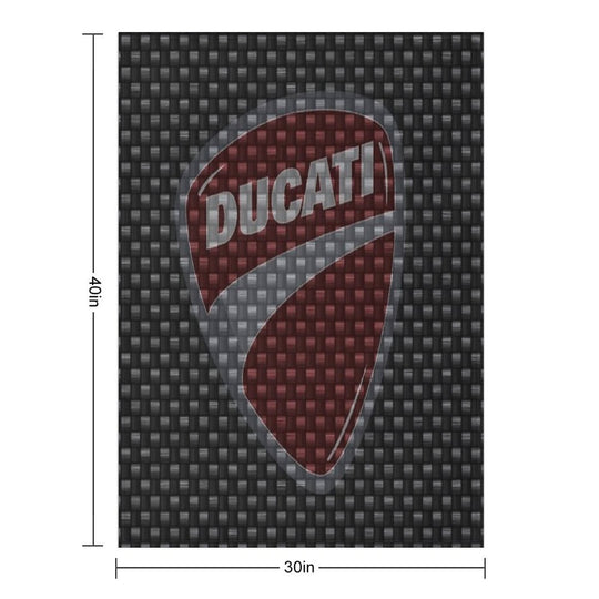 Ducati Corse Motorcycle Comfort Throw Blanket