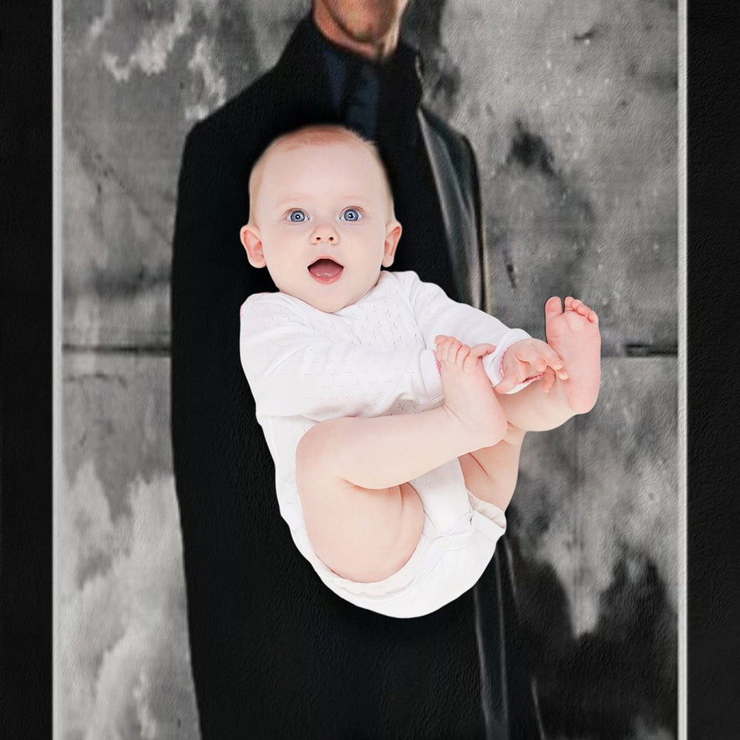 Klaus Mikaelson Potrait Eco-conscious Throw Blanket