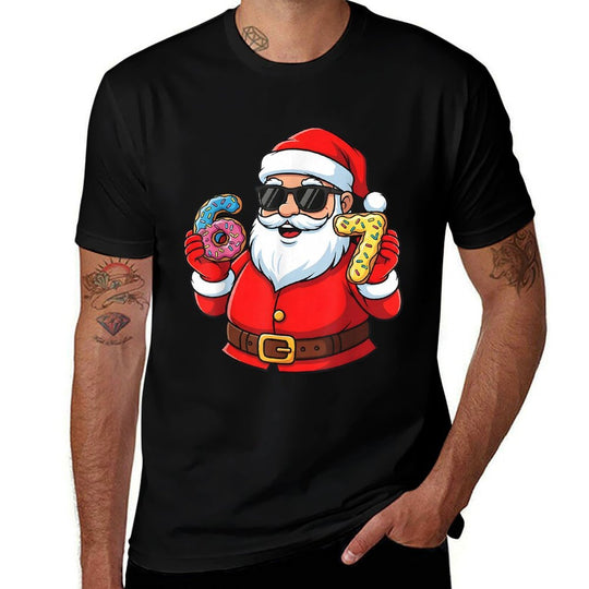 Funny Santa 67 Ice Cream Drip Christmas Xmas Boysns Kids  Easy-care T-Shirt