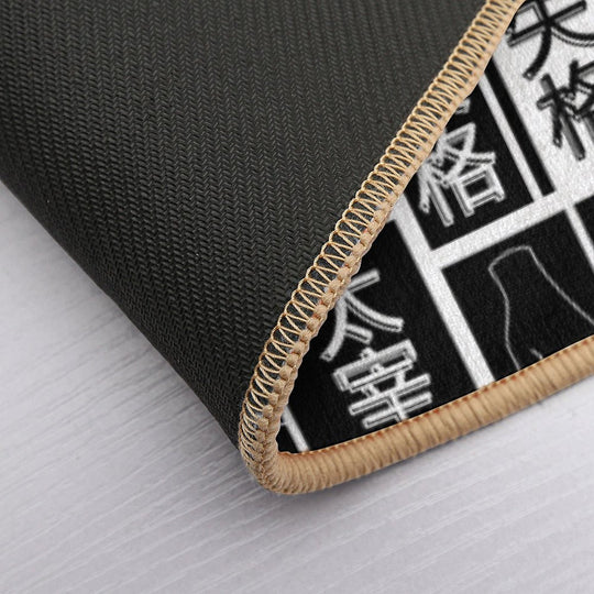 No Longer Human (Dazai Osamu) Black & White  Non-Slip Bath Mat