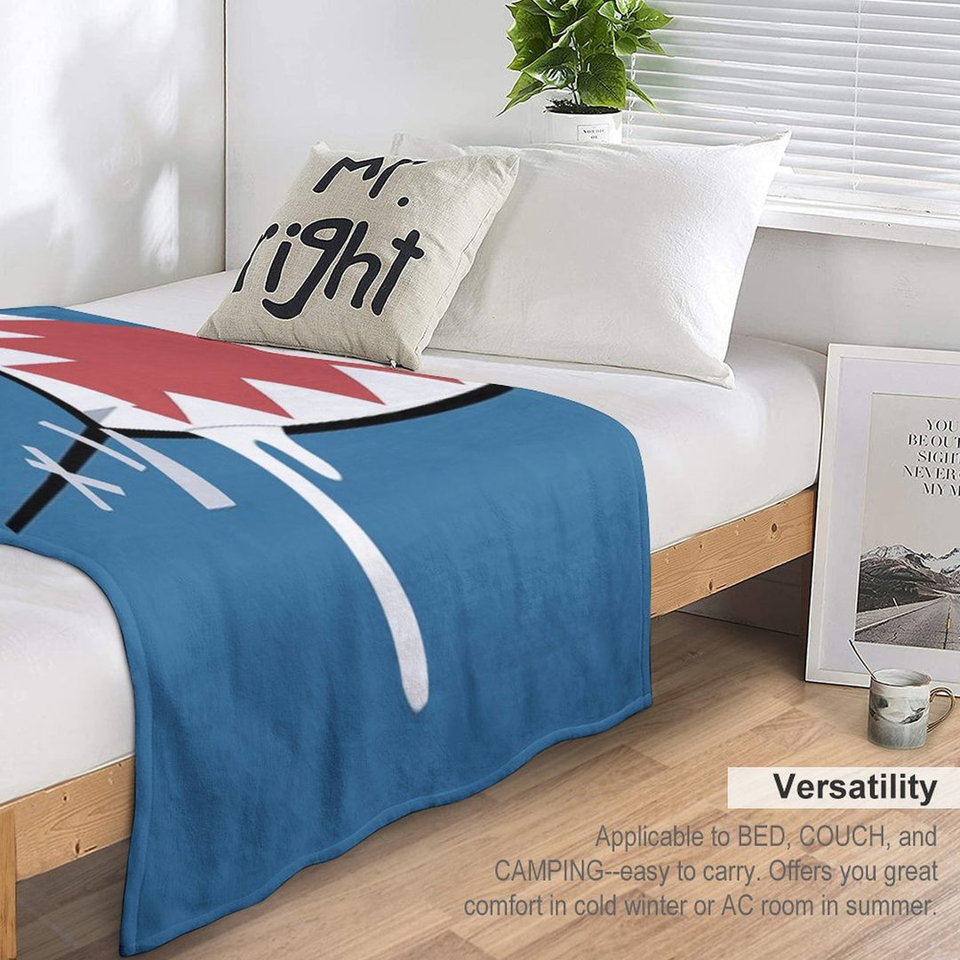 Gawr Gura Shark Mouth All-season Throw Blanket