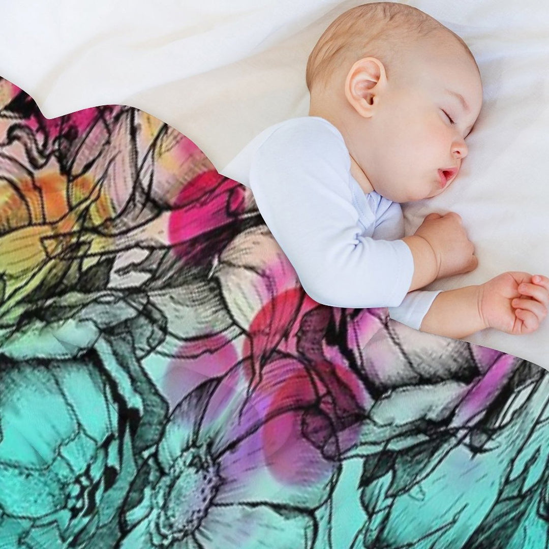 In My Garden of Colours Comfort Throw Blanket