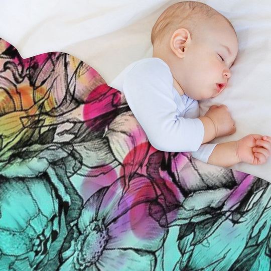 In My Garden of Colours Comfort Throw Blanket