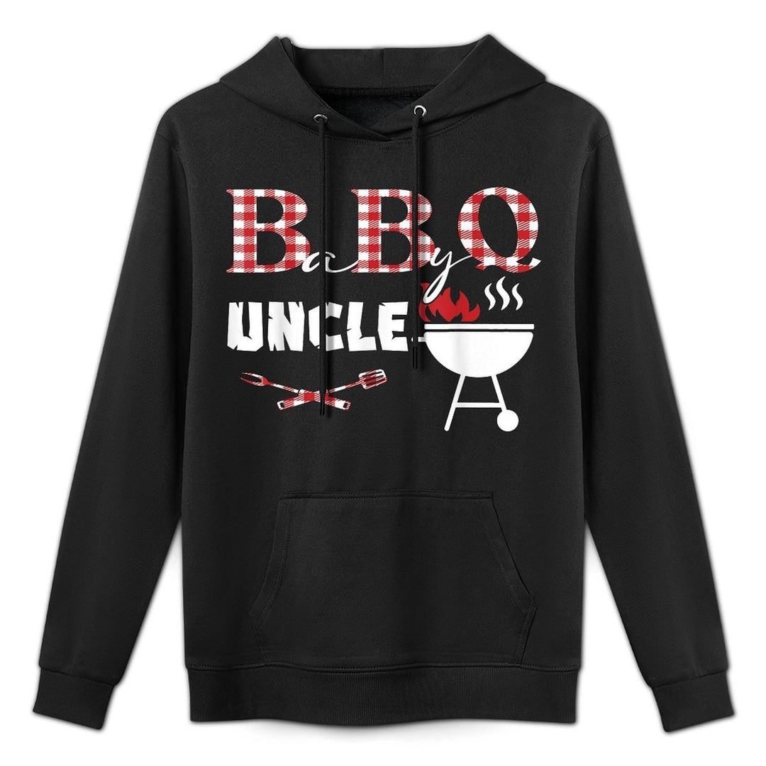 Baby BBQ Uncle Shower Birthday Party Family Matching Cotton-Polyester Blend Hoodie