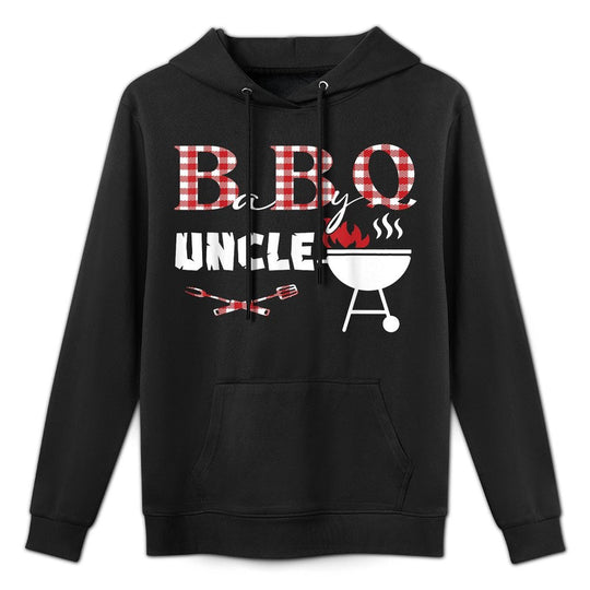 Baby BBQ Uncle Shower Birthday Party Family Matching Cotton-Polyester Blend Hoodie