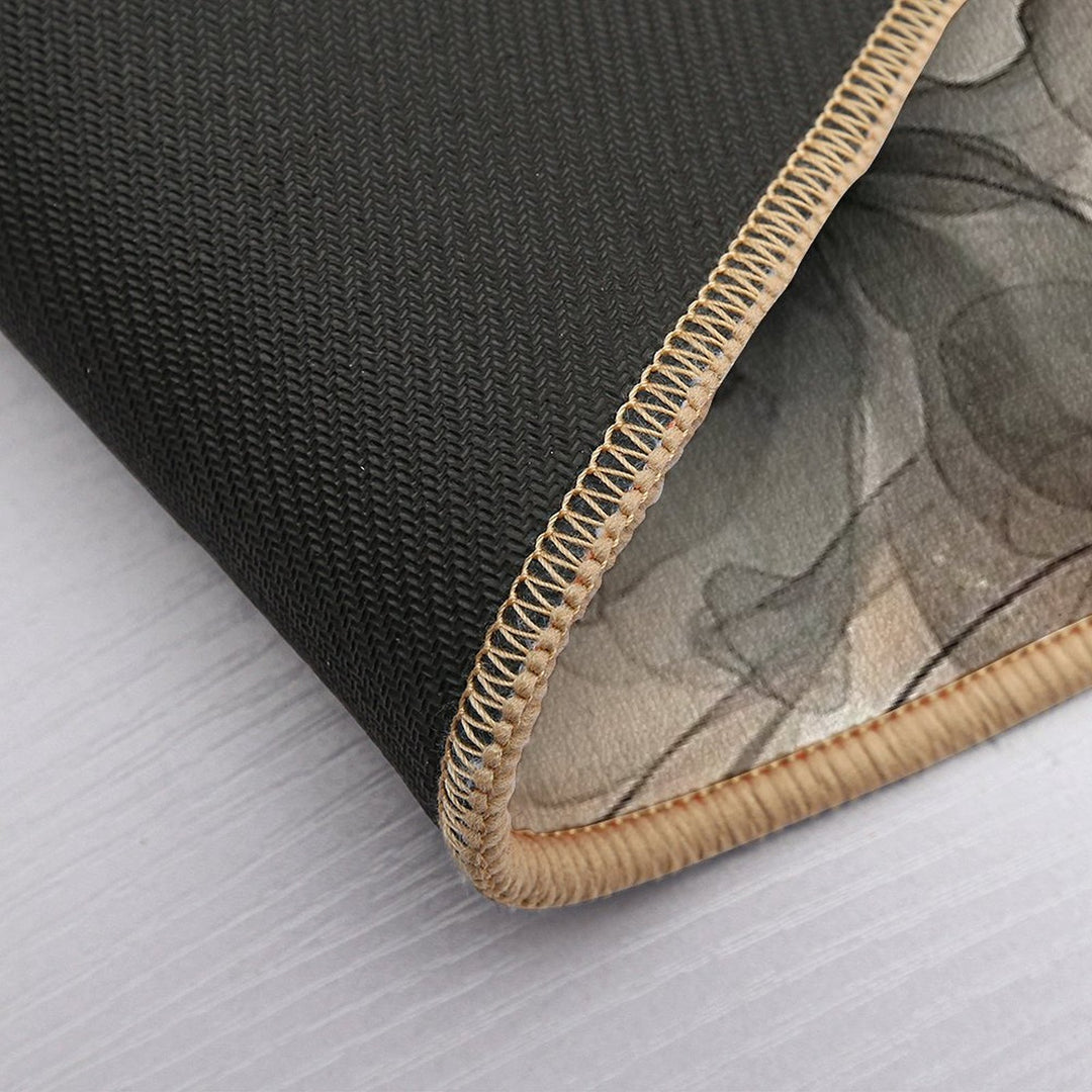 Beige Bloom Shadows  Anti-Trip Bath Mat