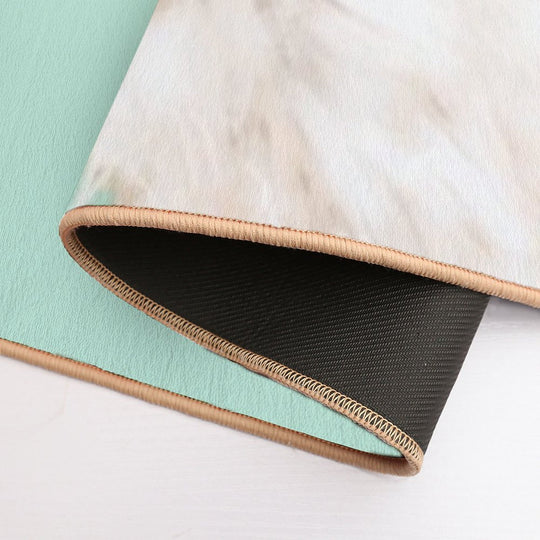 Christmas Sneaky Llama in Green  Absorbent Bath Mat