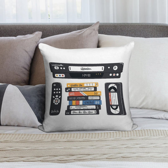 Insert This Side Into Recorder Soft Durable Construction Throw Pillow