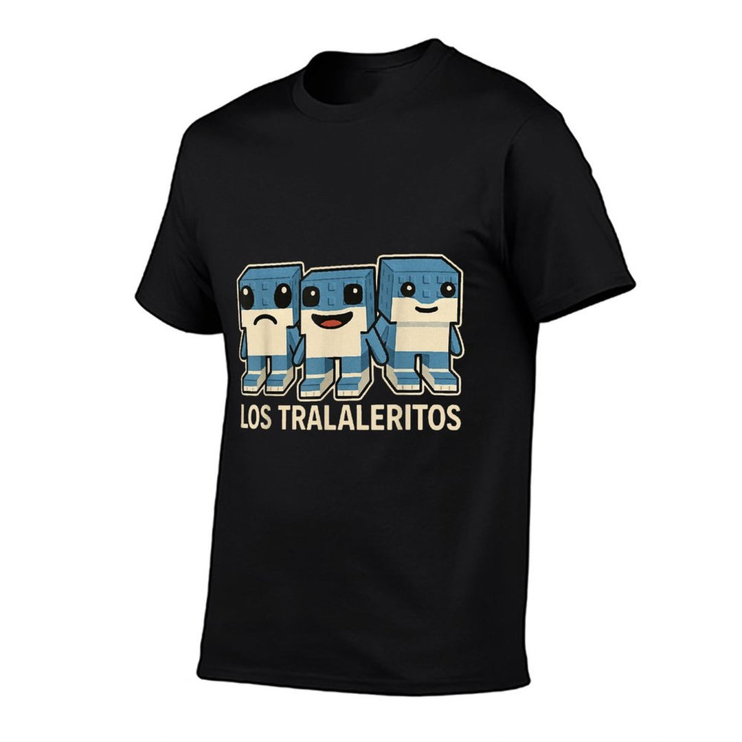 Los Tralaleritos - Funny Italian Brainrot Cringe Kids Meme  Cotton T-Shirt