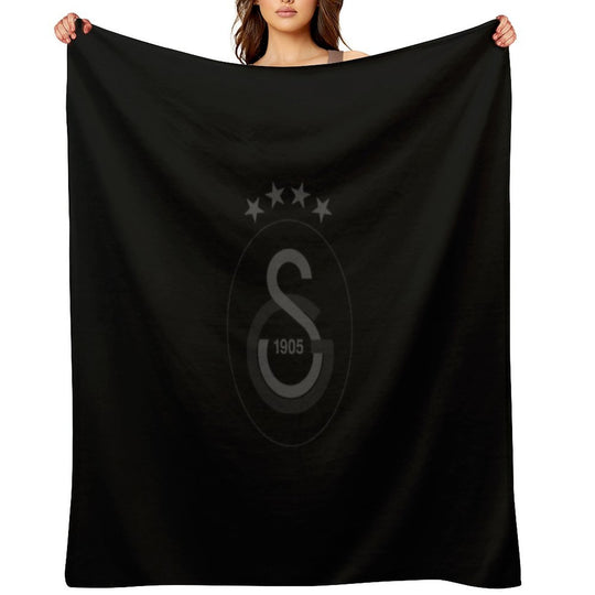 Galatasaray Black Sustainable Throw Blanket