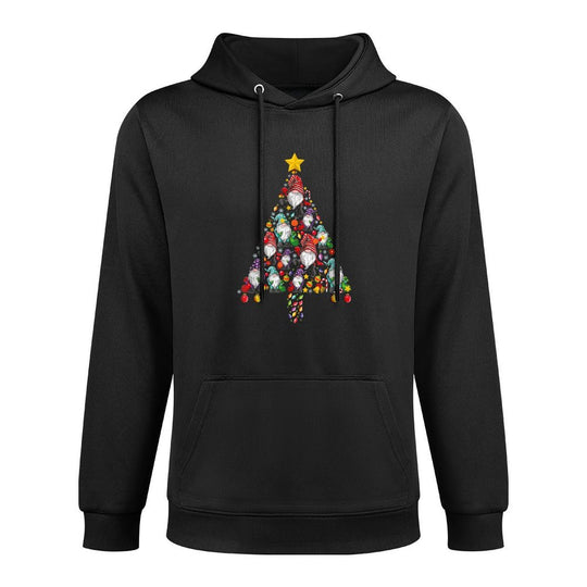 Funny Gnomes Christmas Tree Gnomies Family Xmas Men Kids Cotton-Polyester Blend Hoodie