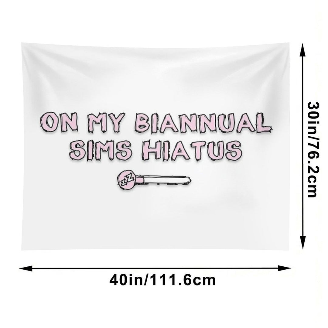 On My Biannual Sims Hiatus Tapestry