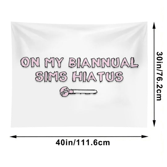 On My Biannual Sims Hiatus Tapestry