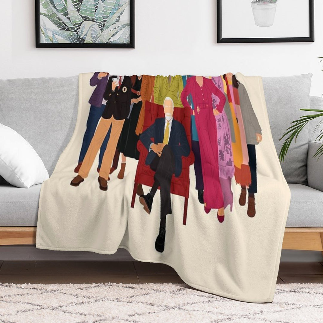 Knives Out Easy Care Throw Blanket