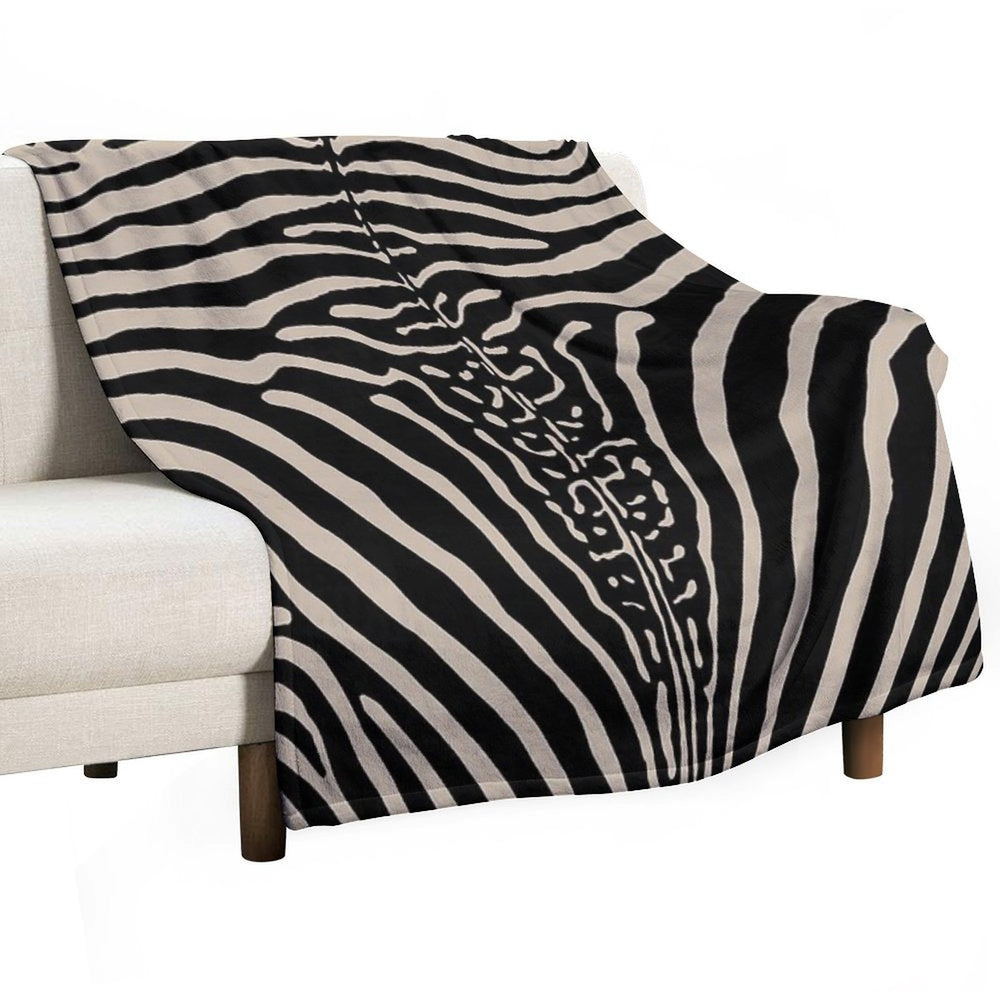 Zebra Stripes Zebra Print Shrink-resistant Throw Blanket