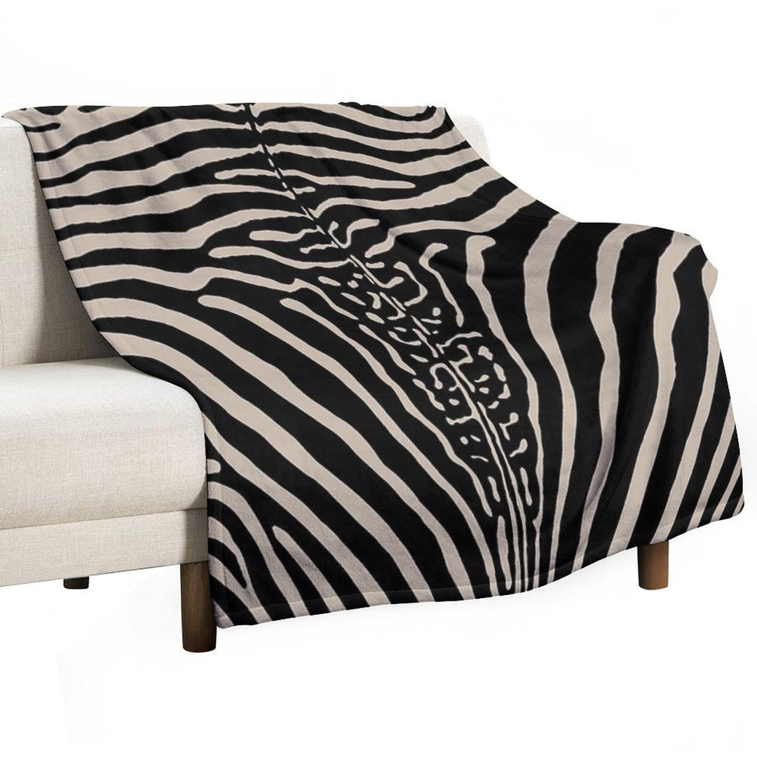 Zebra Stripes Zebra Print Shrink-resistant Throw Blanket
