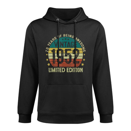 70 Year Old Gifts Vintage 1952 Limited Edition 70th Birthday Pilling-Resistant Hoodie