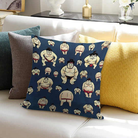 Sumo Time Soft Durable Construction Throw Pillow