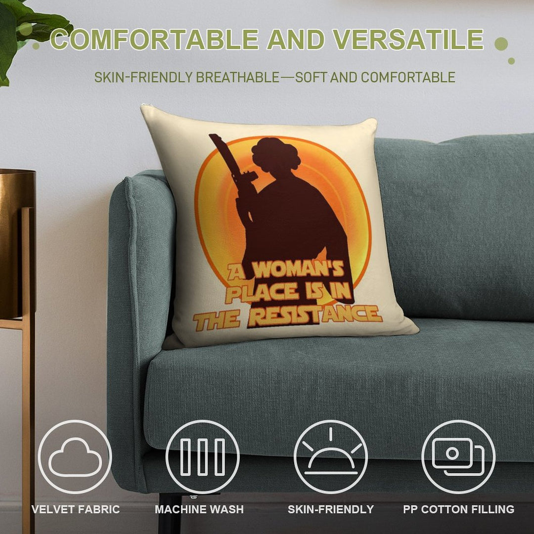 The Resistance Soft Durable Construction Throw Pillow