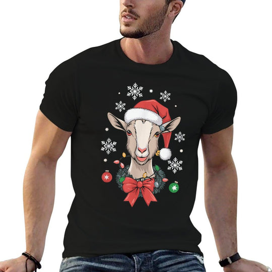Goat Christmas  Trendy Pattern T-Shirt