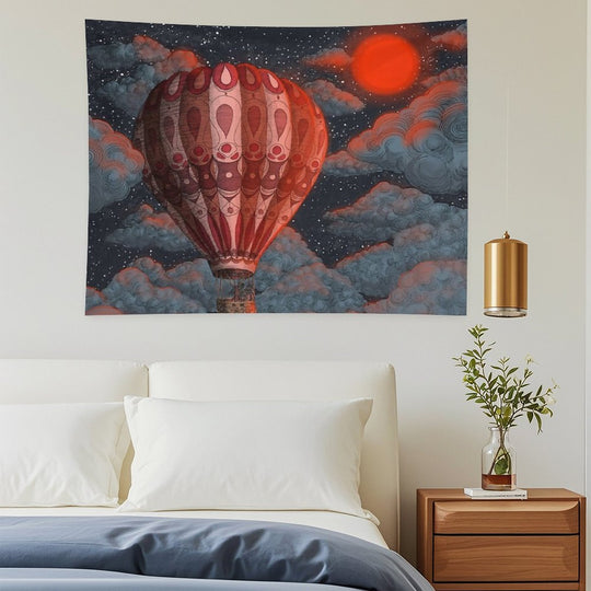 Adventure Awaits - Hot Air Balloon Tapestry