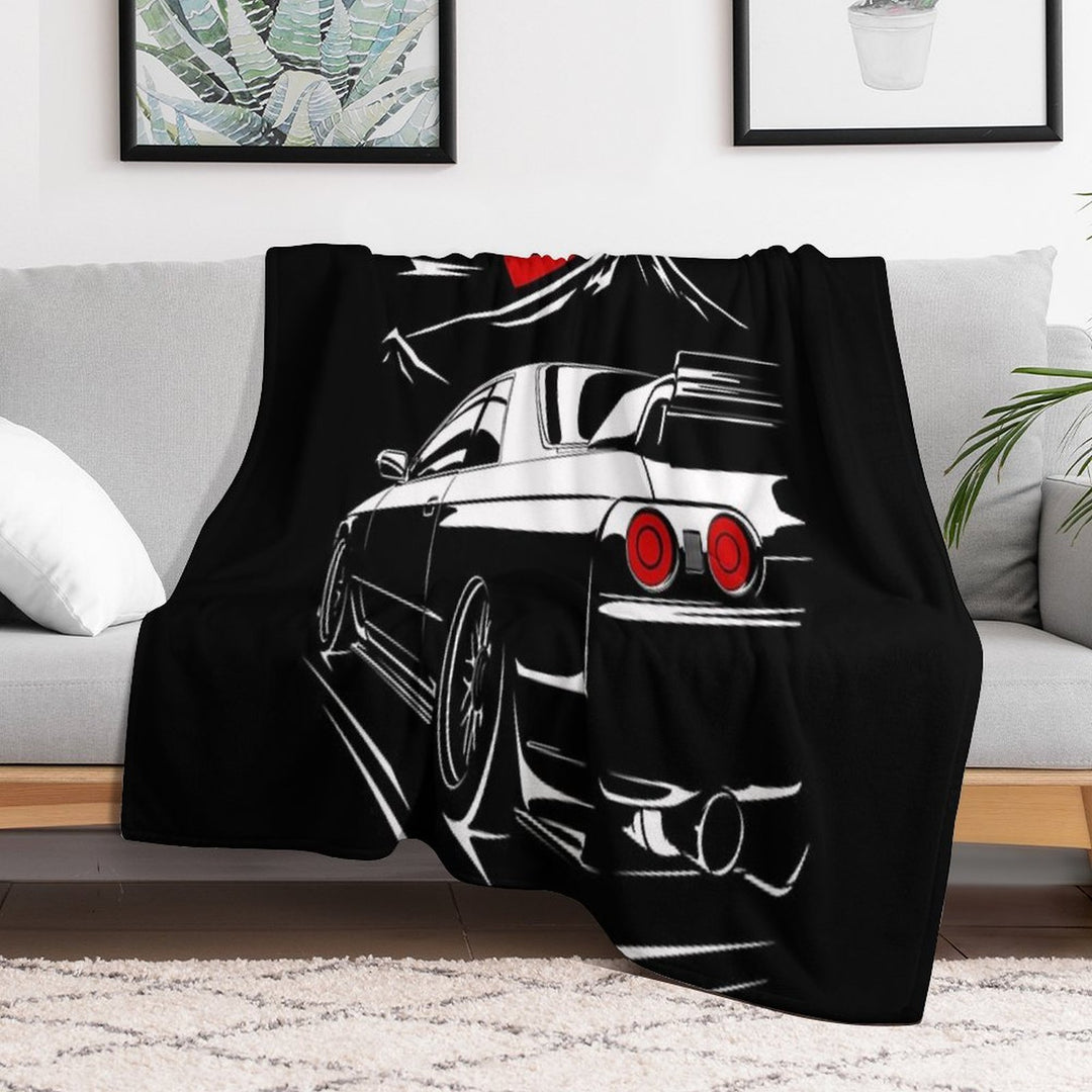 Nissan Skyline GTR 32  Haruna Durable Throw Blanket
