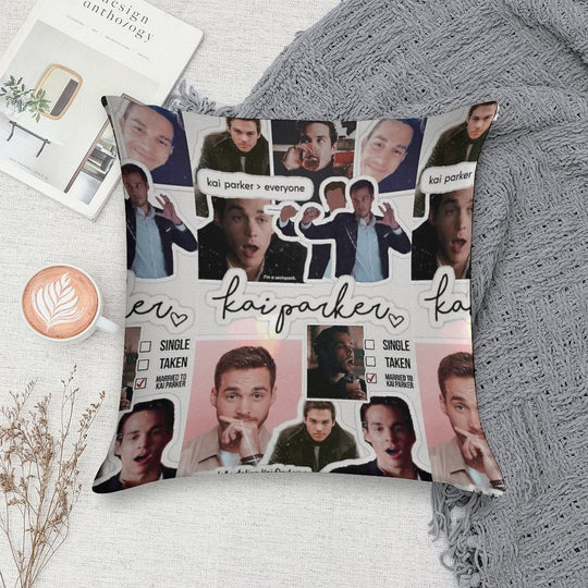 Kai Parker  Chris Wood Soft Gift Ready Throw Pillow