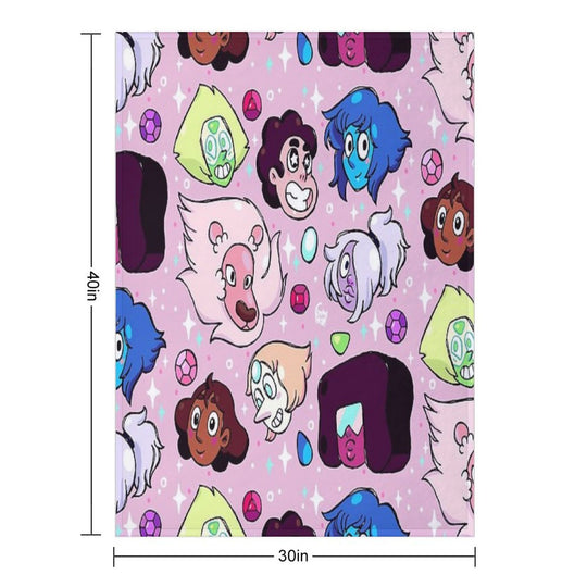 Crystal Gem Friends Shrink-resistant Throw Blanket