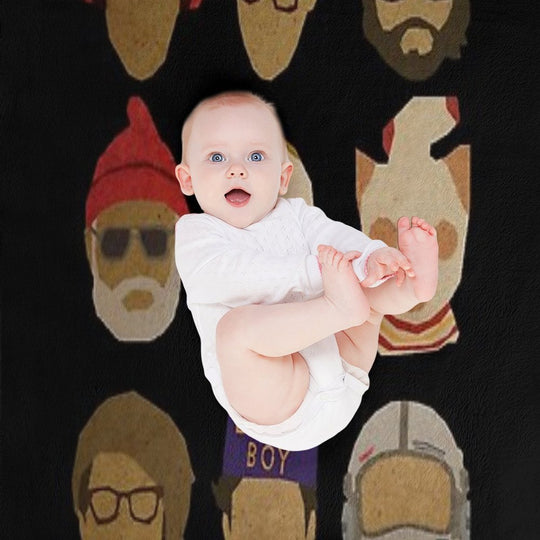 Wes Anderson's Hats   Trending Tshirt Wrinkle-free Throw Blanket