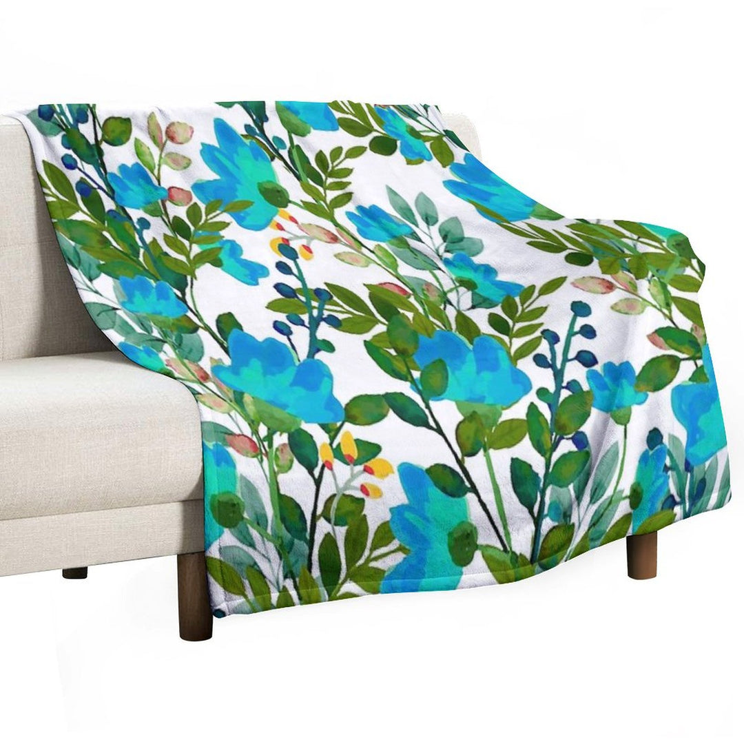 Blue #redbubble #decor #buyart Wrinkle-free Throw Blanket